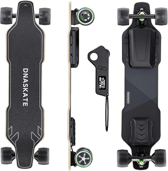 V4 Electric Skateboard with Remote, 28 Mph Top Speed,22 Miles Range,1000W Hub-Motor, Longboard Skateboard for Adults &Teens