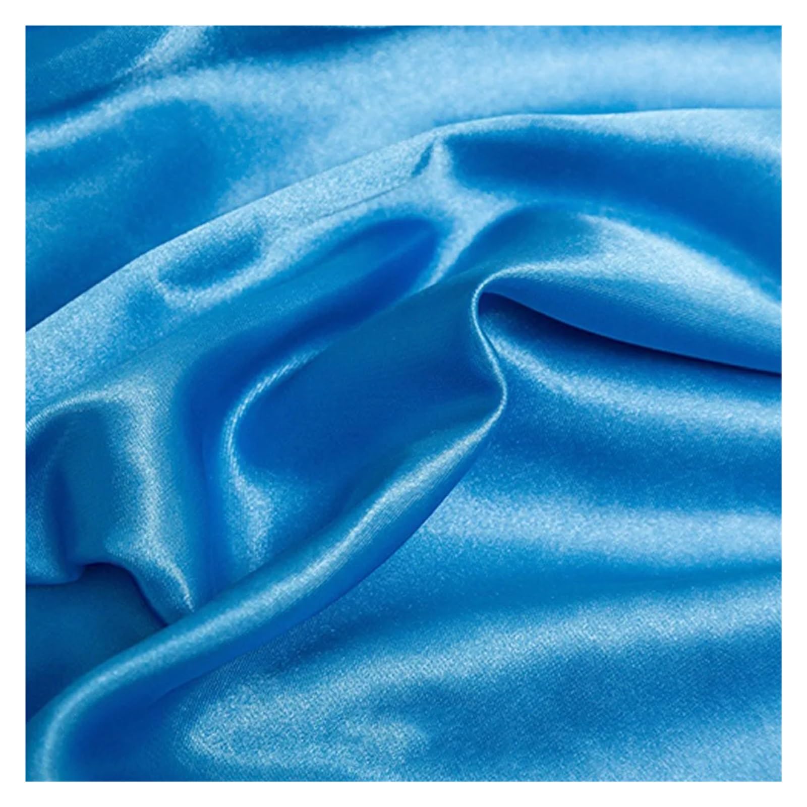 Silk Satin Fabric Multicolor 100x150cm for Sewing Costume Skirt Lining Wedding(Color22)