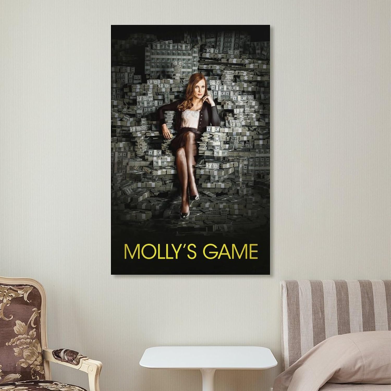 Wall Posters Molly's Game Movie Poster Canvas Art Poster And Wall Art Picture Print Modern Family Bedroom Decor Posters 20x30inch(50x75cm)