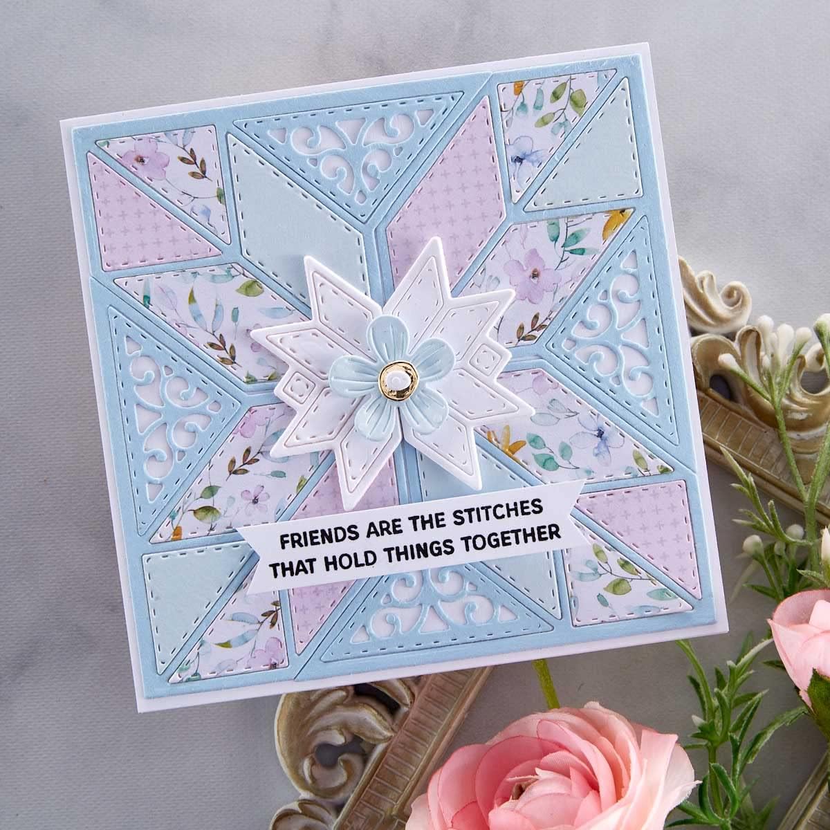Spellbinders Etched Dies By Becca Feeken - Filigree Eight Point Star