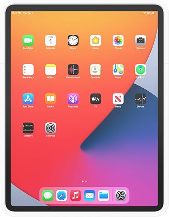 IPORT 72327 Connect PRO iPad Case for iPad Pro 12.9 3rd, 4th, 5th & 6th Gen Contactless Charging, Magnetic Docking, One-Touch Release & 360 Rotation | Rugged & Slim USB-C Protective Case White