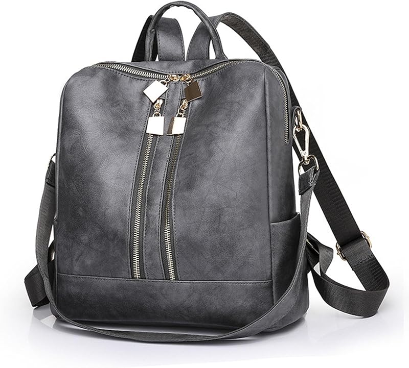 Mochila Bolsa Moda Classica Feminina Impermeável Lazer, Mochila Moderna Antifurto Conversível de Couro PU para Mulheres em oferta na Shopee Mochila Bolsa Moda Classica Feminina Impermeável Lazer, Mochila Moderna Antifurto Conversível de Couro PU para Mulheres em oferta na Shopee