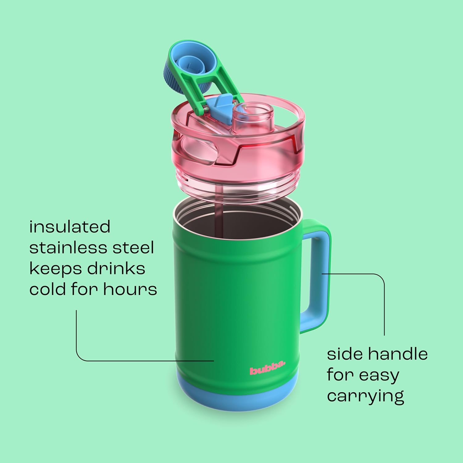 bubba 52 oz Insulated Stainless Steel Water Keg - Large Reusable Water Bottle Drinking Jug - Insulated Keg for Everyday Hydration, Lead-Free and BPA-Free, Fresh Serve image 5