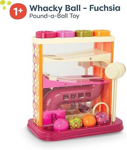 Miniatura 14 de B. toys Xylo - Ballena libra - Instrumento musical - Martillo y bolas de madera - Juguete de desarrollo para niños pequeños - 1 año +