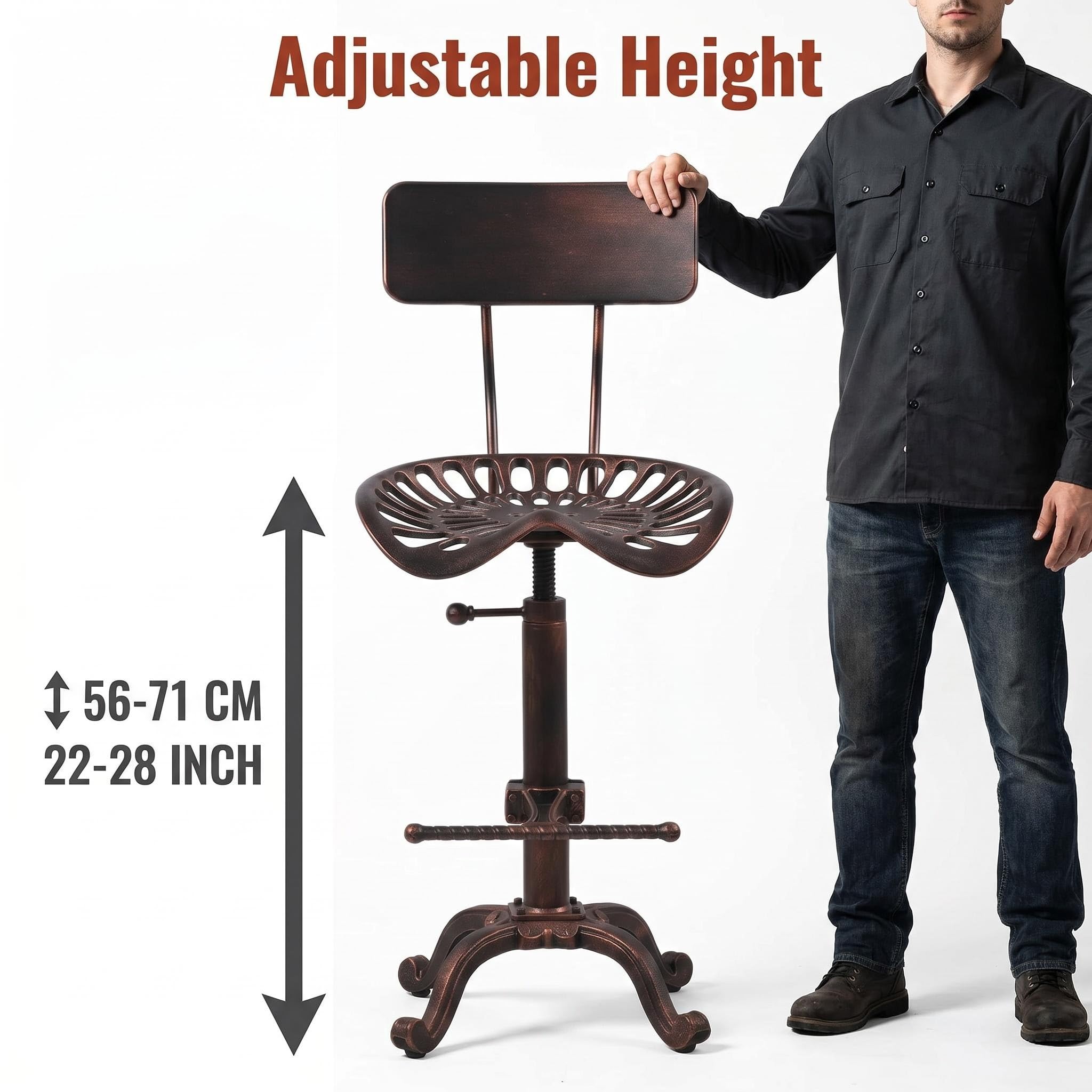 Amazon.com: Diwhy Industrial Design Metal Adjustable Height