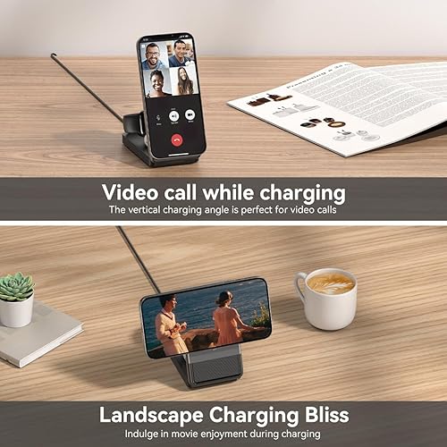 Miniatura 6 de Estación de carga inalámbrica 3 en 1, certificado Qi2, cargador rápido de 15 W para iPhone serie 1615141312, Apple Watch, AirPods, base de viaje