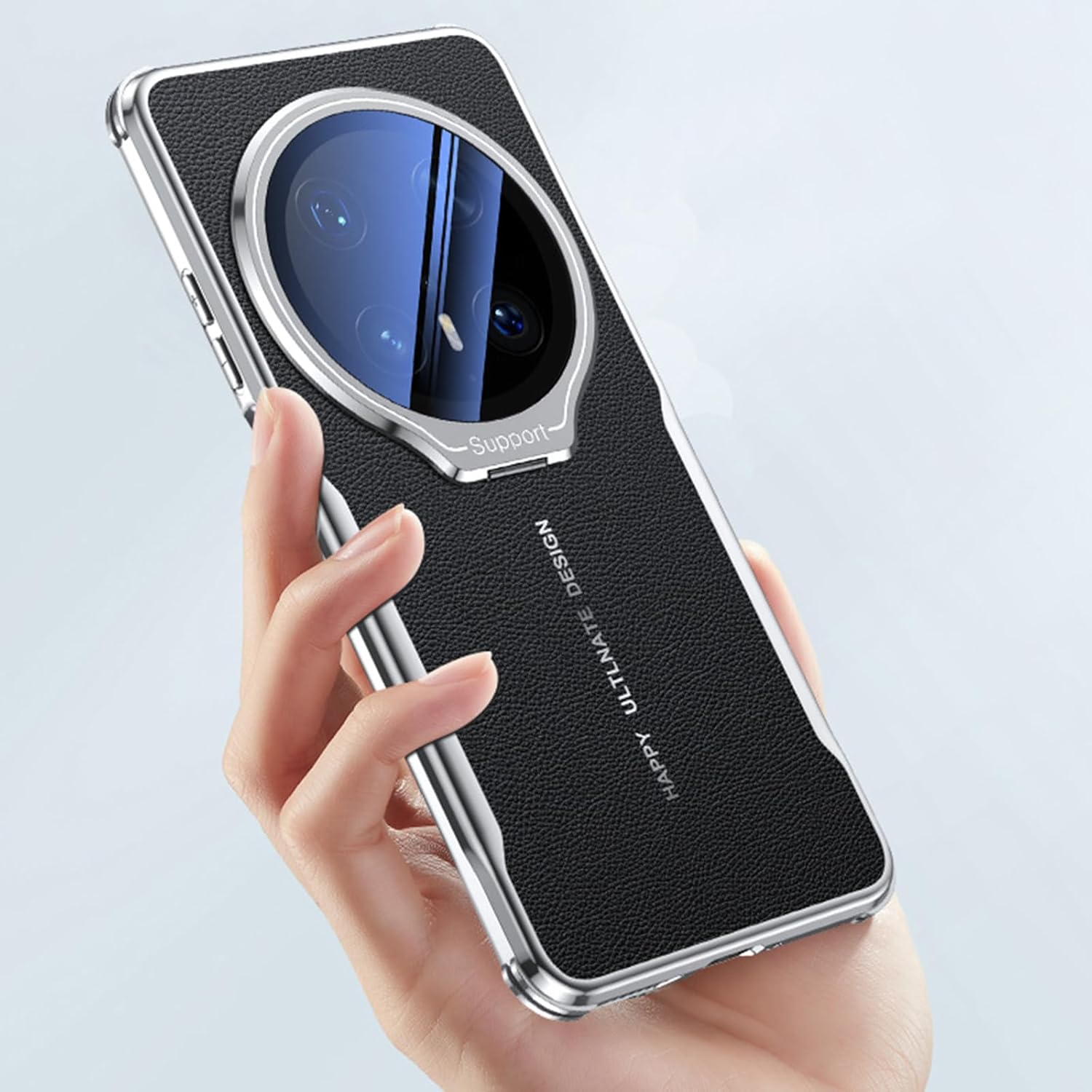 Classic Leather Case for Honor Magic 7 Pro/7, Camera Protection Cover Flip Horizontal Stand Back Lychee Texture Slim Electroplated Case,Red,7 Pro