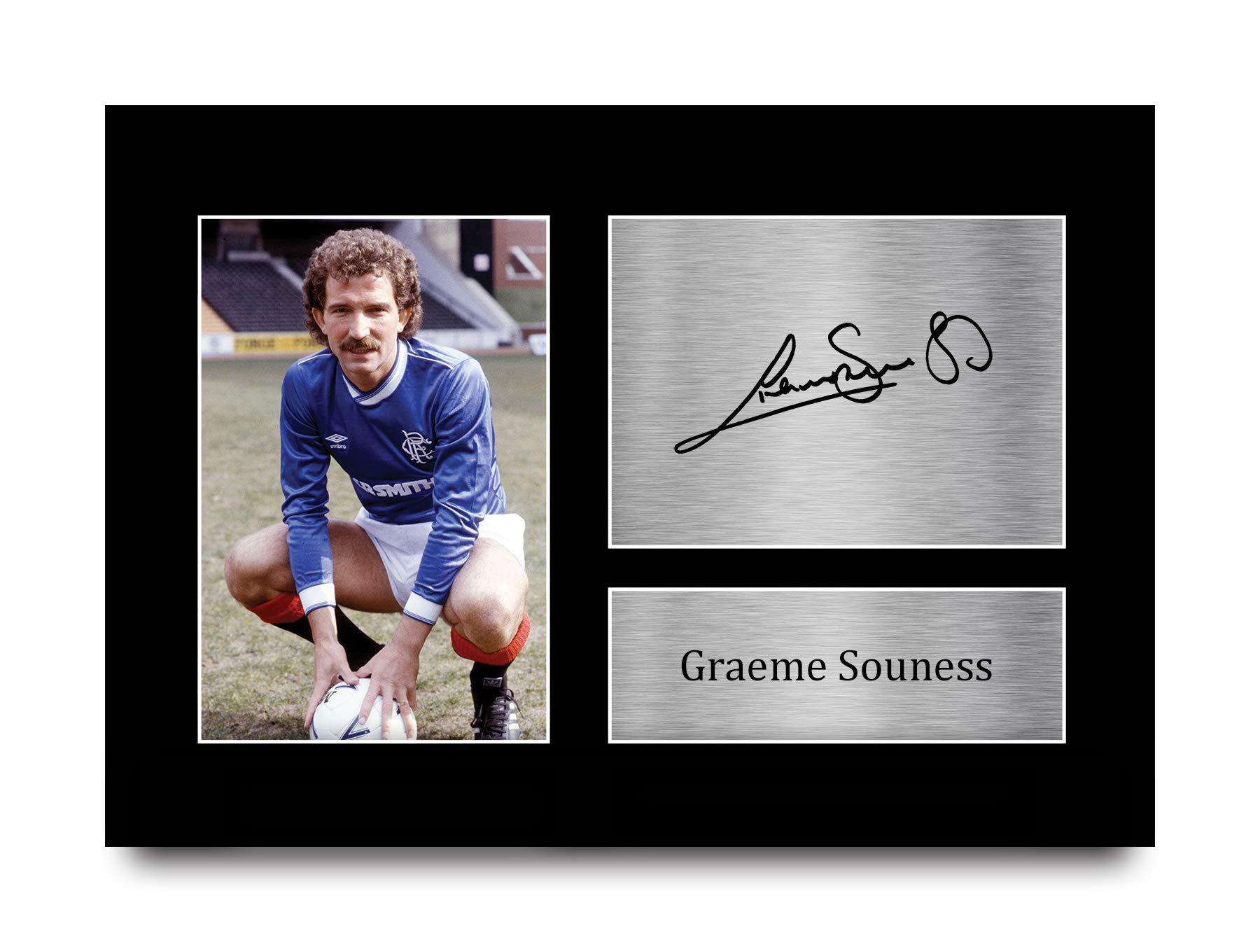 HWC TradingA4 Graeme Souness Rangers Gifts Printed Signed Autograph Picture for Fans and Supporters - A4