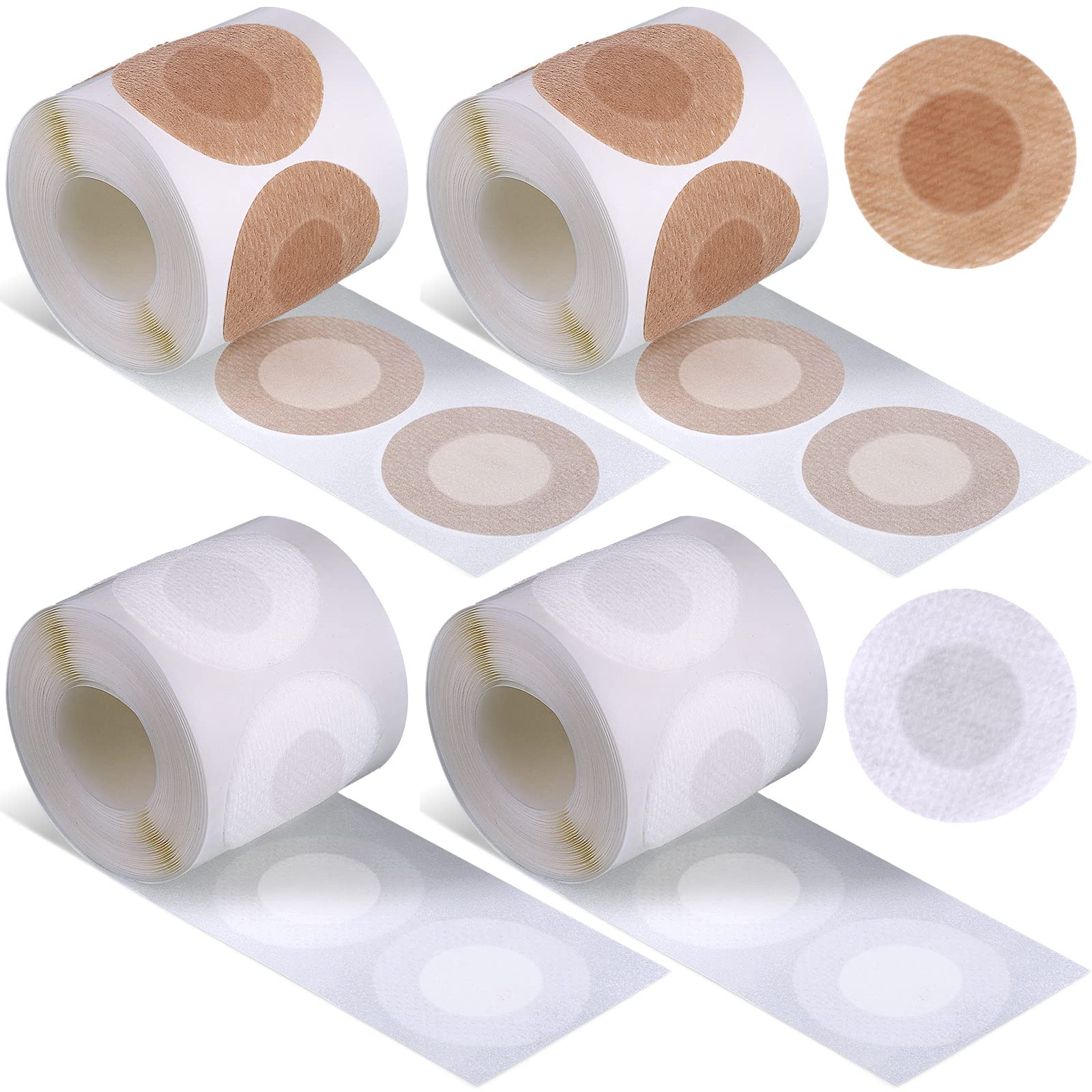 Nipple Covers, Nipple Covers, Nipple Patch Protector Sets for Runners, Anti Chafing, Nipple Stickers, Disposable Adhesive Bandage for Sports, Gym, Daily Life, White and Nude-image-33