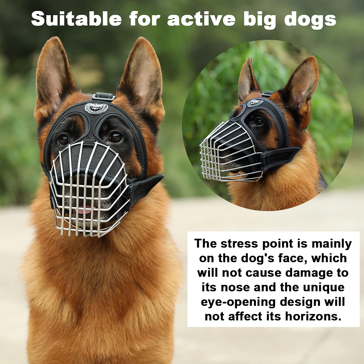 Buy Mayerzon German Shepherd Wire Basket Dog Muzzle Pitbull Great Dane