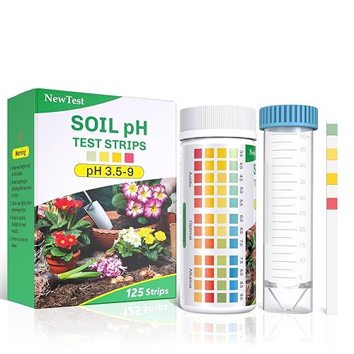Soil pH Test Kit: Upgraded 125 Soil pH Test Strips