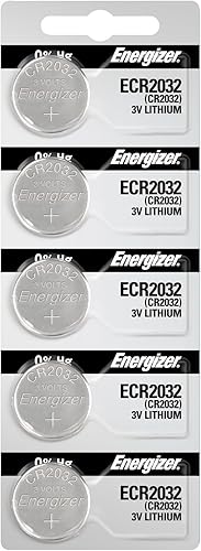 Energizer Batería 2032 CR2032 de litio de 3 V 5 unidades paquete de 1
