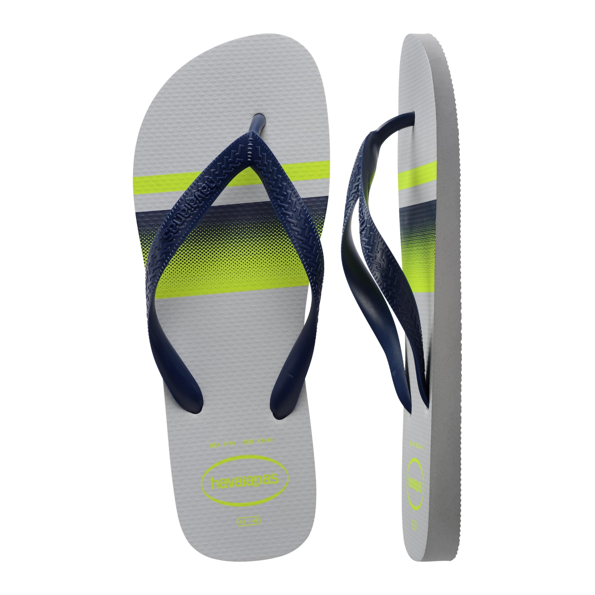 Havaianas Top Basic Men FlipFlop Ice Grey/Navy Blue 12/13 UK