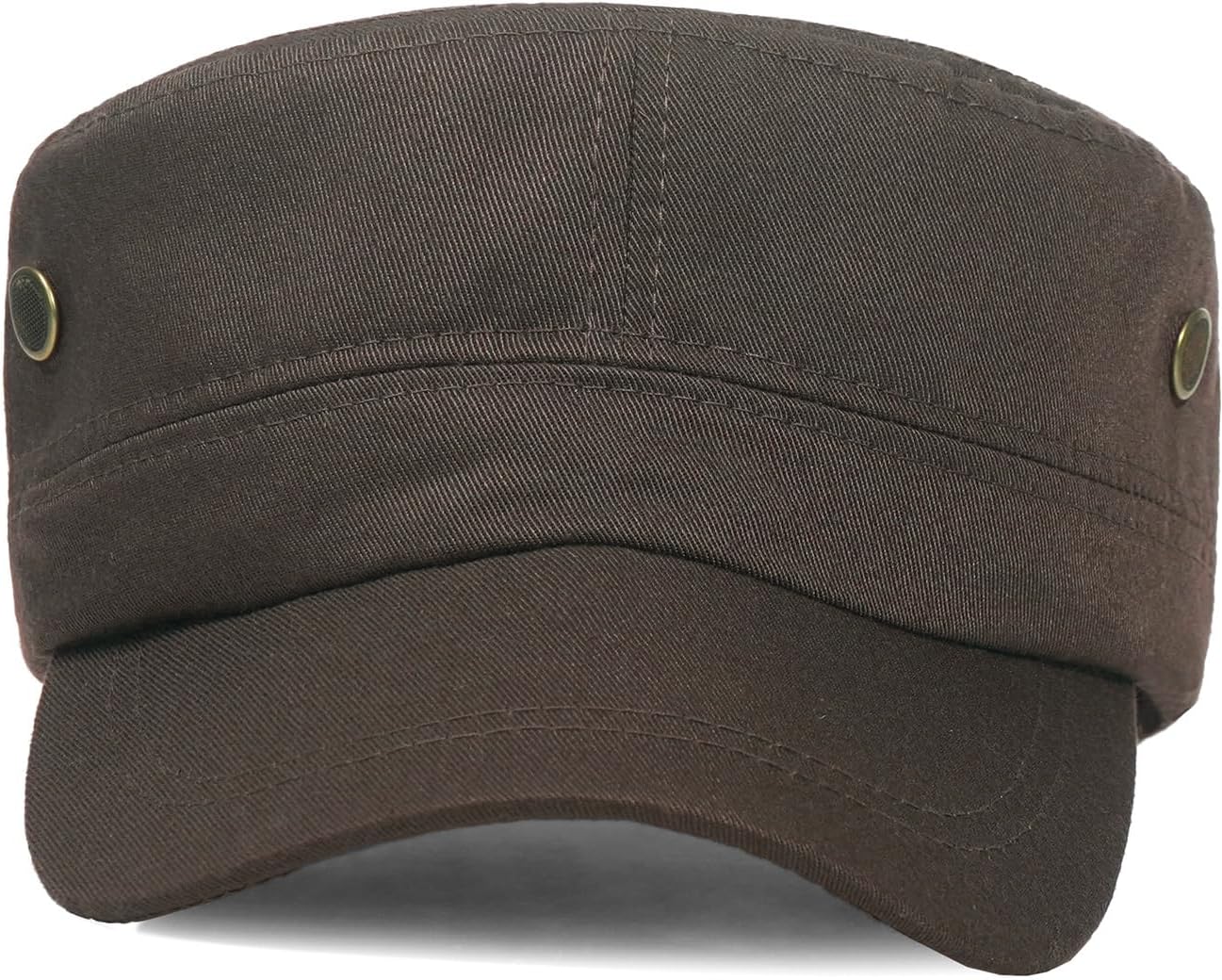 Unisex Classic Cadet Army Hat Flat Top Baseball Cap Adjustable Military Hats - Image 3