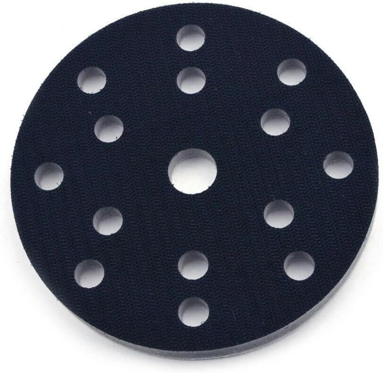 Pinewell Backing Pads 10Pcs 15 Holes Soft Sponge Interface Pad 6 Inch 150mm Disc Hook & Loop Sanding Discs for Resin Fiber