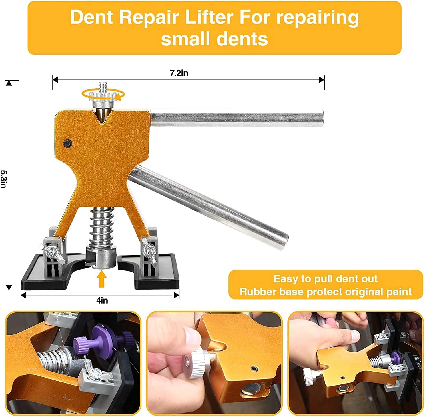 Creative Product Tangtanggo 89pcs Car Dent Repair Tools, Auto Body Dent Puller Paintless Repair Kit, Paintless Auto Dent Removal Tools, Paintless Car Dent Removal Kit, Tape Down Tools for Car Dent Fix Dent Puller