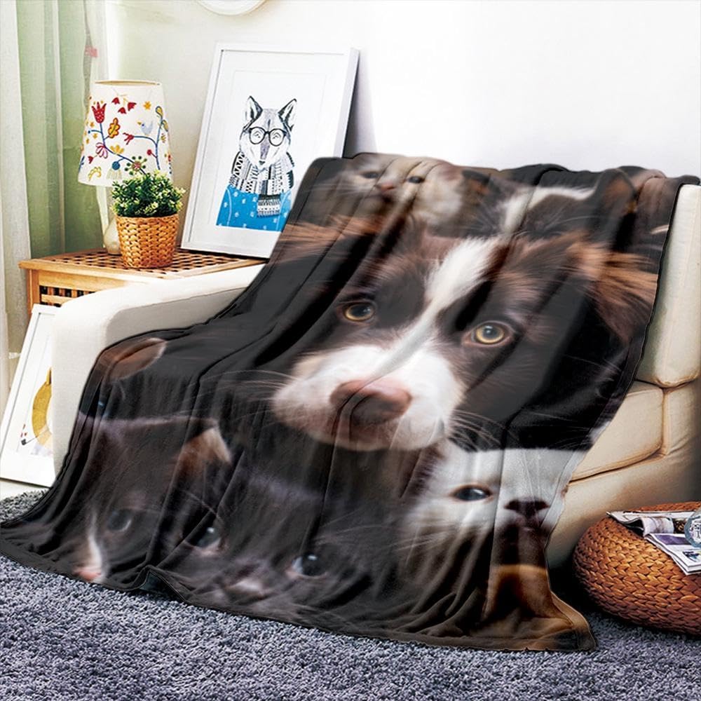 VOZMIO Game Flannel Warm Soft Plush on The Sofa Bed Blanket Suitable for Air Conditioning Blanket Nap Blanket (40 * 60 in(100 * 150 CM))