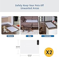 Vista 7 de SVD.PET Paquete de 2 tapetes de entrenamiento para mascotas con probador, almohadilla de choque para mascotas, tapete repelente electrónico