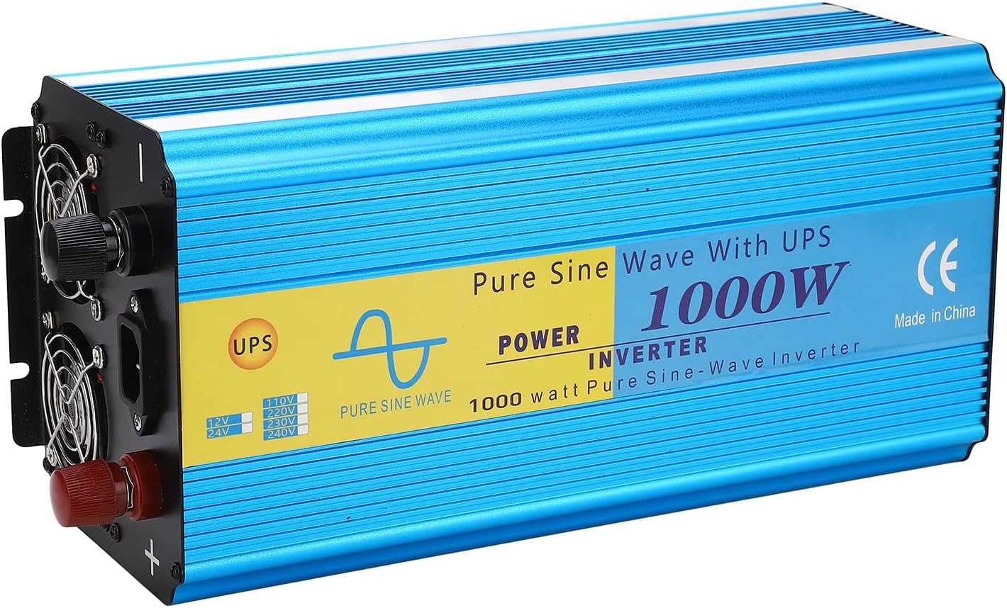 Car Plug Adapter, 1000W Power Inverter DC 24V to AC 110V