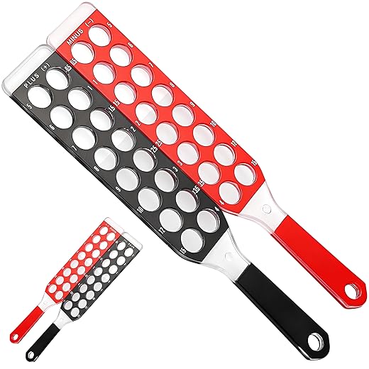 Conjunto de lentes de rack de retinoscopia com 32 lentes | Regua ‎Esquioscopia Retinoscopia com estojo