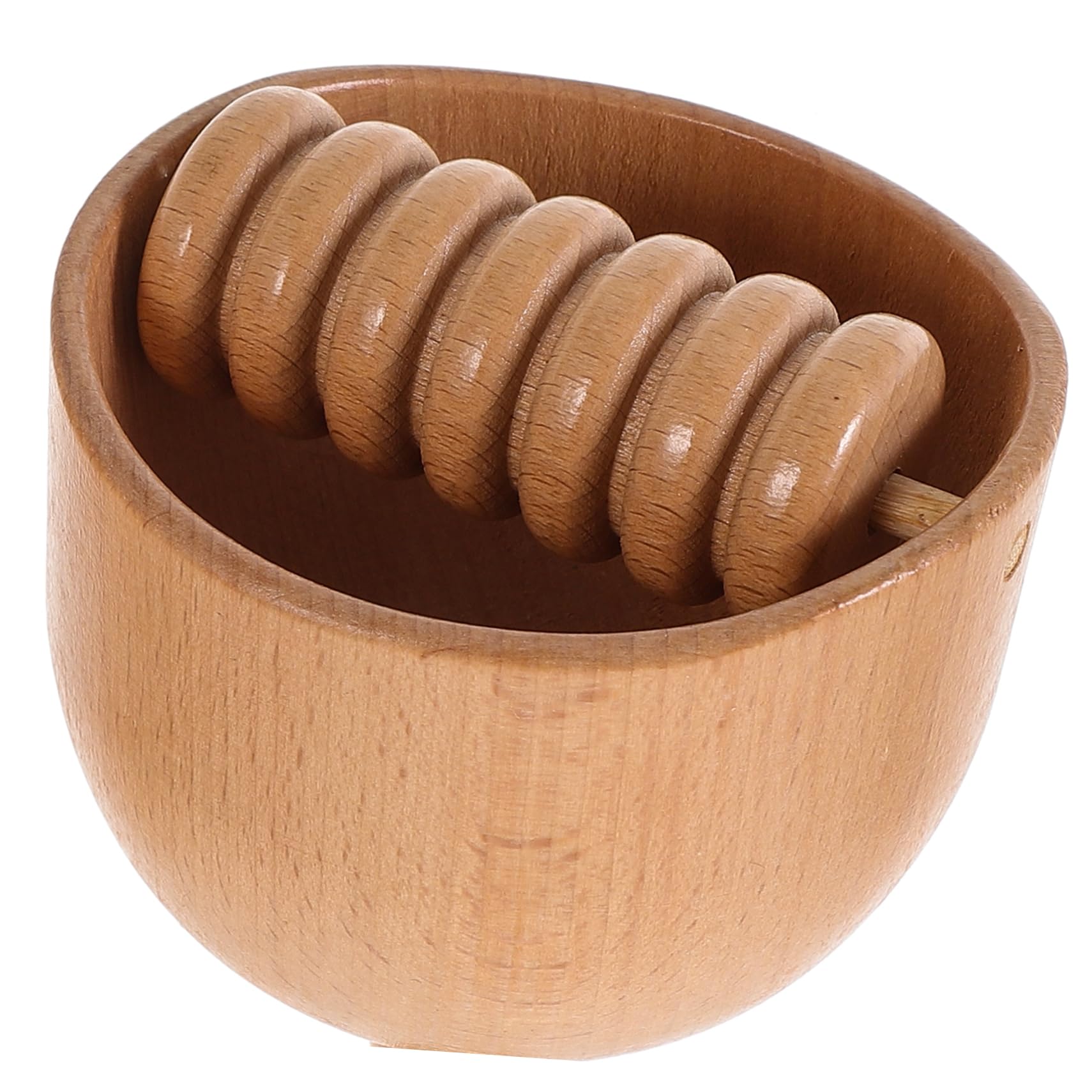 Herramienta de Automasaje Corporal de Madera 2piezas Diseño de Taza Masajeadora para Aliviar Tensión Muscular y Relajar Músculos Tensos en Espalda