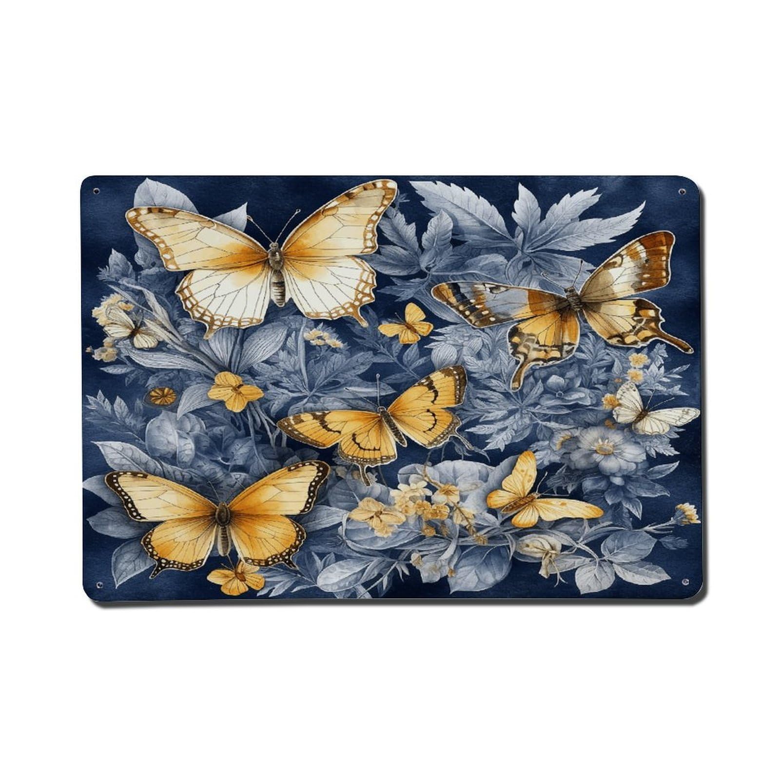 Adfgyerh Style Several Species Of Butterflies Metal Signs Funny, Aluminum Tin Sign Indoor Outdoor Decor, Vintage Signs For Home Office Kitchen Bar Cafe Garden Farmhouse Wall Decor