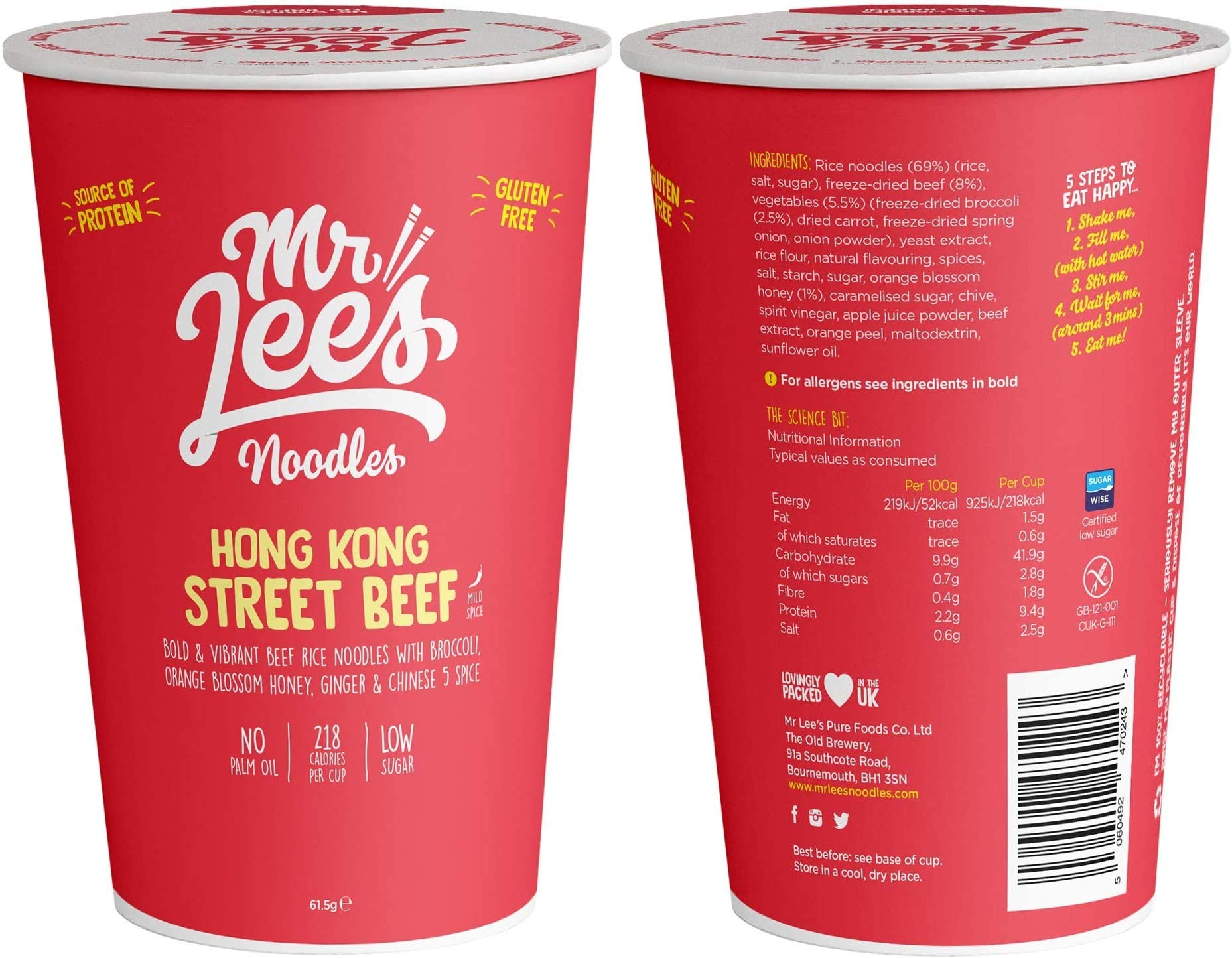 Buy Mr Lee's Noodles Meat Lovers Box (6 Cups, 2 of Each Meat Flavour