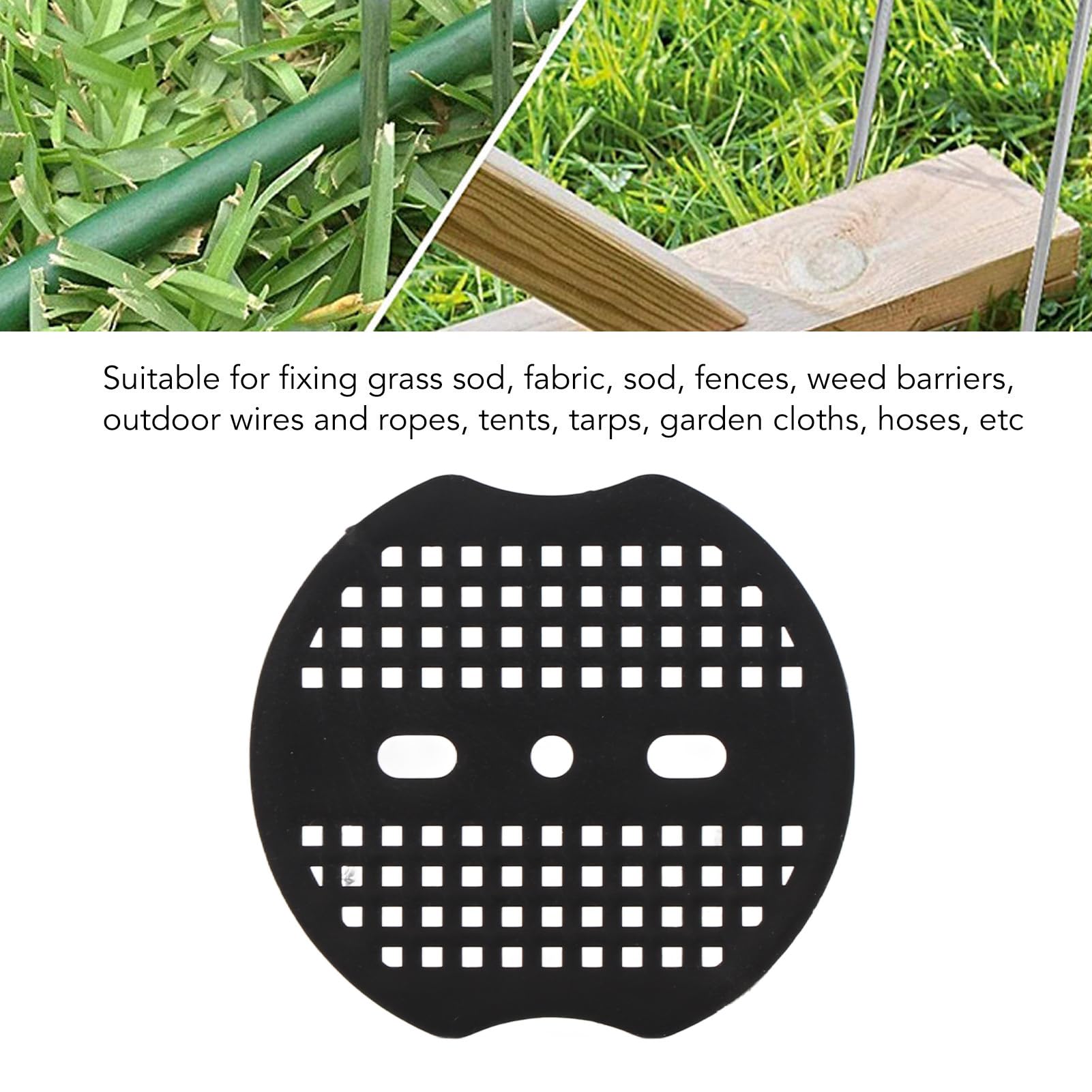 50pcs Rondelle Tampon En Plastique Agrafes De Jardin, Joints De Piquets Agrafe De Paysage Pour Tissu De Barriere Contre Les Mauvaises Herbes 88948081