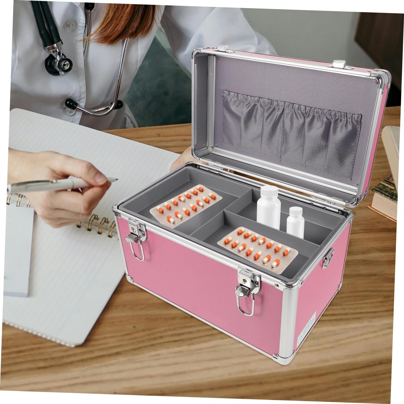 Caja De Reutilizable Botiquín Resistente Maletín De Primeros Auxilios Para Hogar y Deportes
