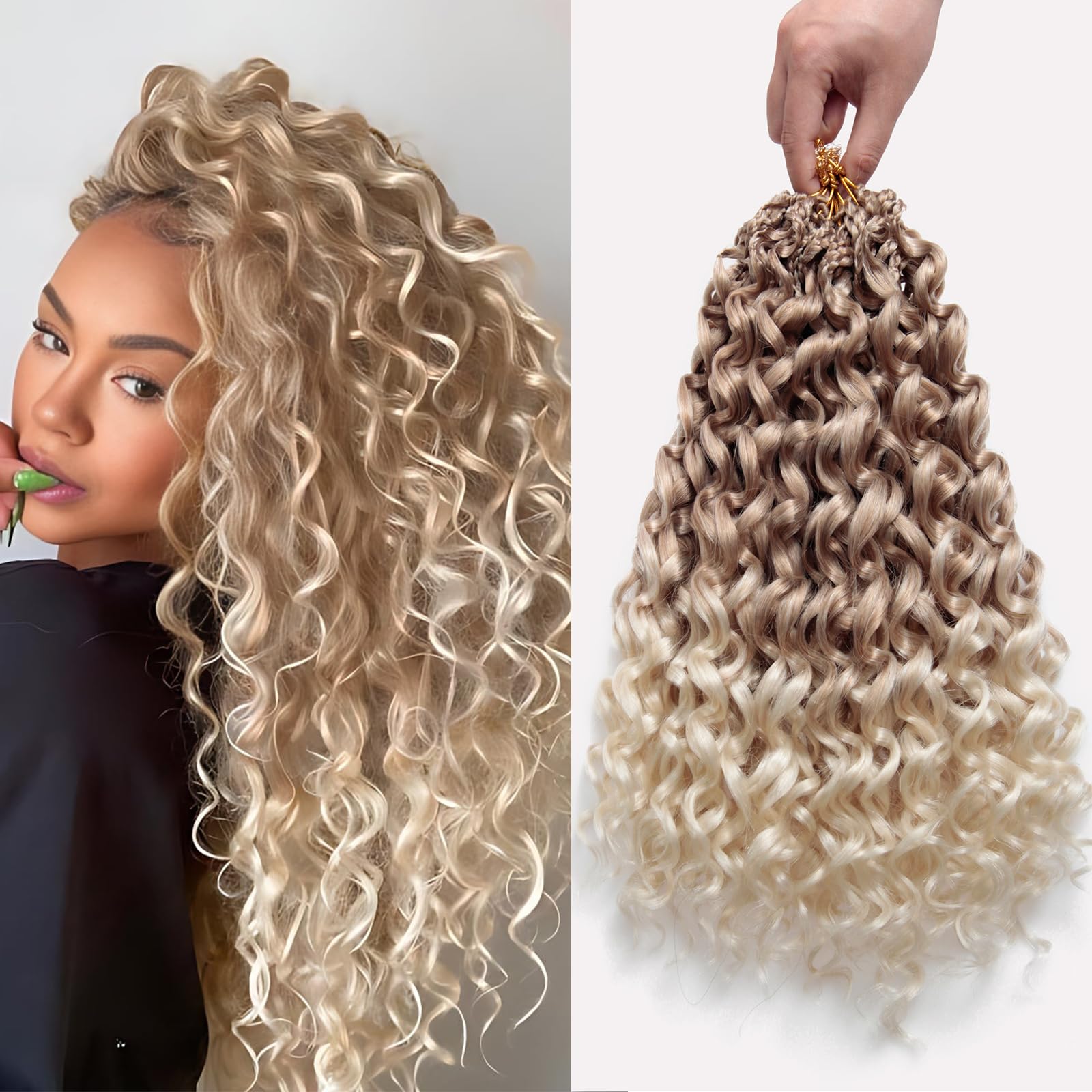 Photo 1 of XSASLYET Pre Looped GoGo Curl Crochet Hair, 14 Inch, 8 Packs