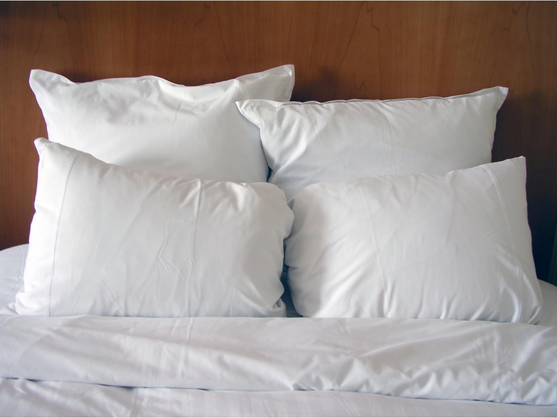 Bedding Zone - White Pillowcases 100% pure Cotton 50 x 75 cm Set of 2 (Standard), 745569268374