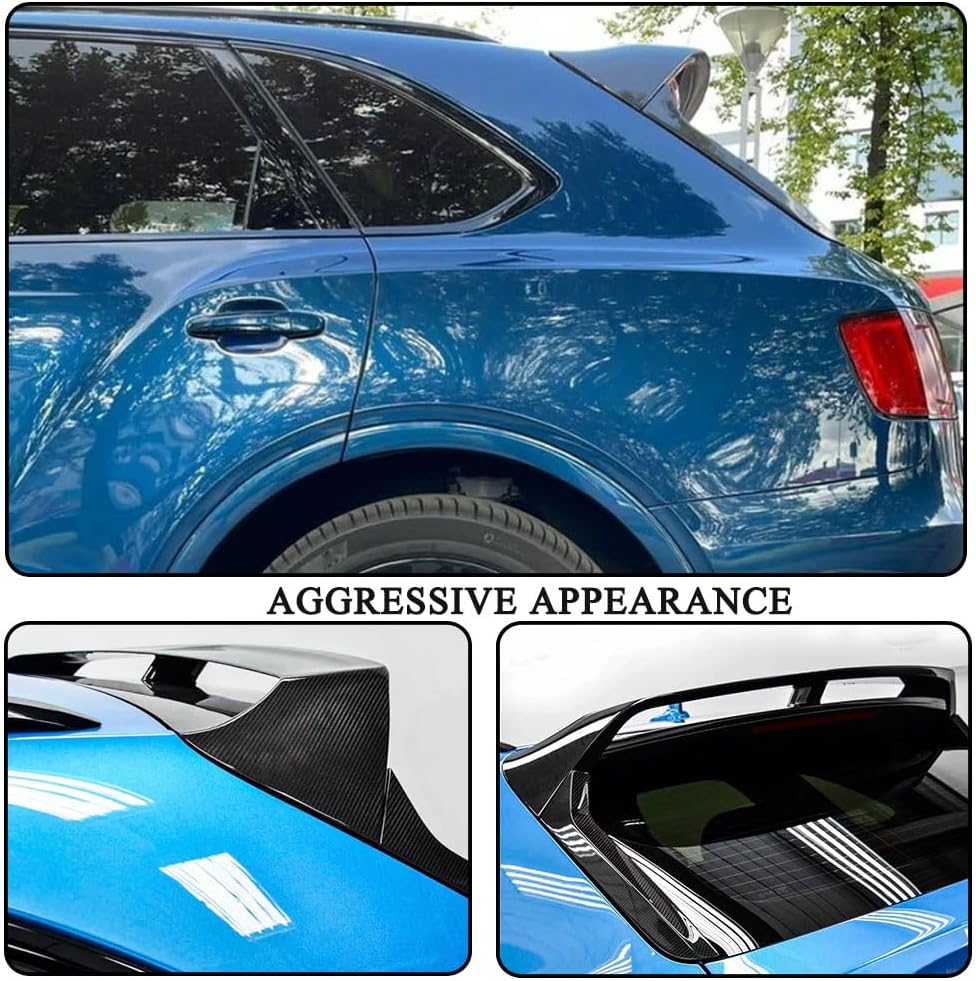Carbon Fiber Rear Spoiler Compatible with Bentley Bentayga Sport Utility 4-Door 2016-2022 Rear Roof Window Top Wing Lip Factory Outlet
