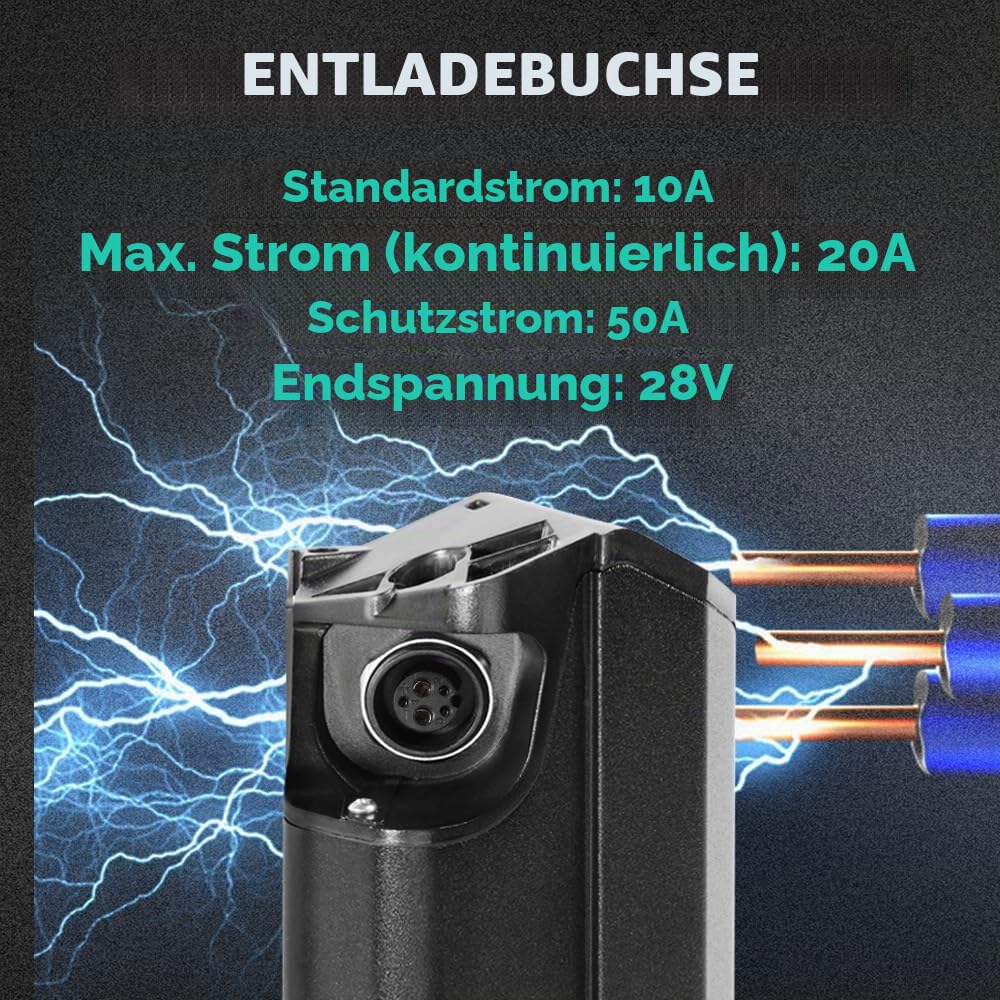 SEASON Ebike Akku 36V 12.8Ah 13Ah - Ersatzbatterie Semi-Intube Akku REENTION Dorado Pro 50 für E-Bikes Pedelecs von vons NCM, LLobe, Fitifito, DeHawk