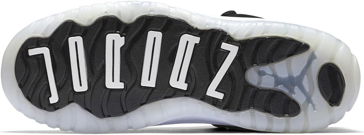 Jordan Little Kids Air 11 Retro Low PS Pre-School Black White-Metallic Silver Size 2.0 US