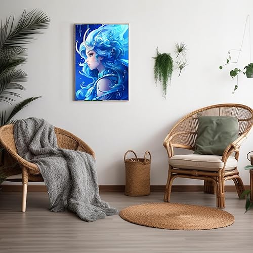 Miniatura 7 de Kit de pintura de diamante 5D, kit de pintura digital - Tema de ballena de dibujos animados para bricolaje, imagen artística completa de diamantes