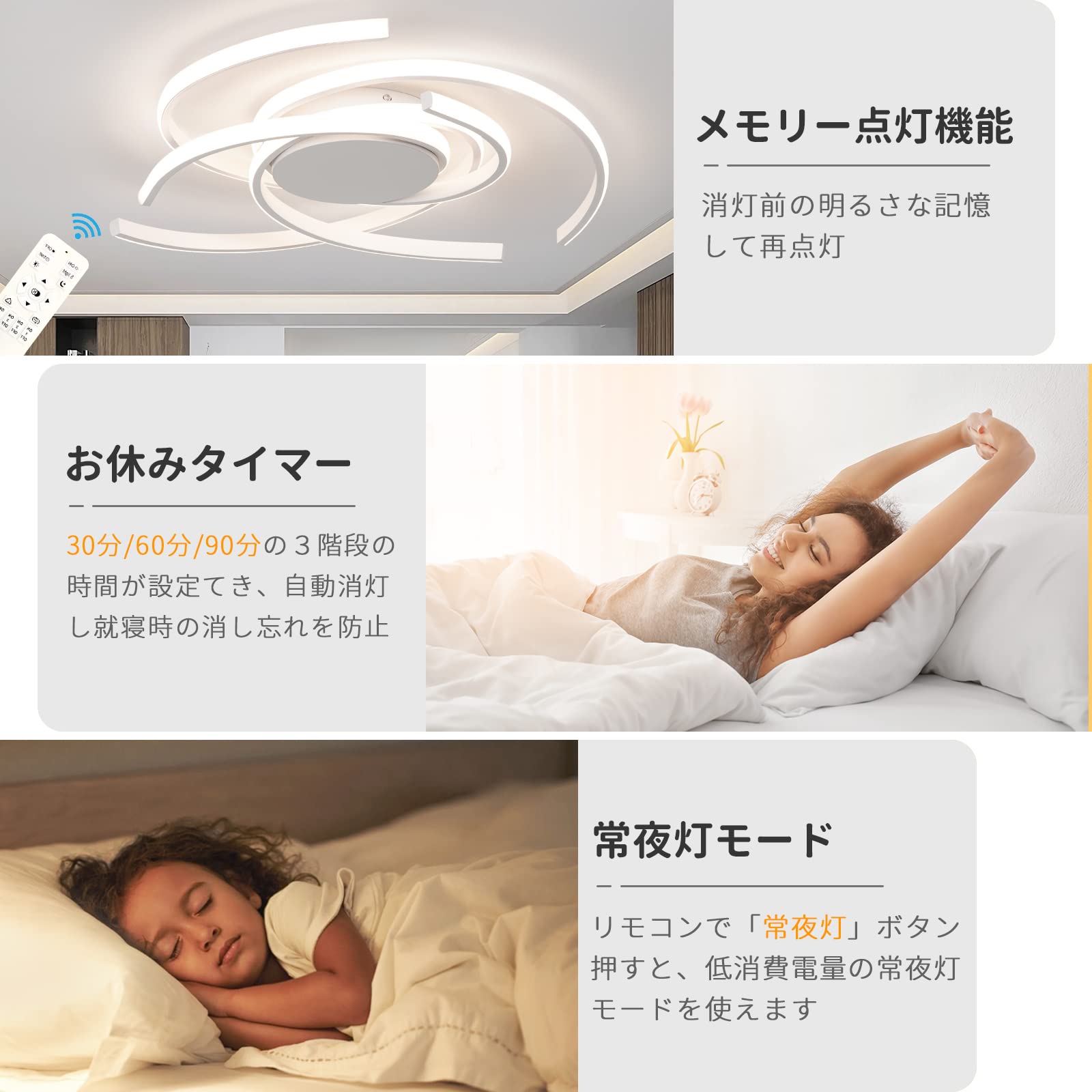 Amazon.co.jp: LEDシーリングライト 調光調色 リモコン付き 省エネ