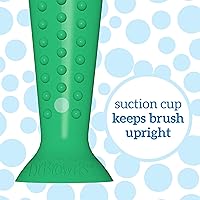 Vista 6 de Cepillo de dientes de Dr. Brown's para bebés y niños pequeños - Cocodrilo, libre de BPA - Edad 1-4 años