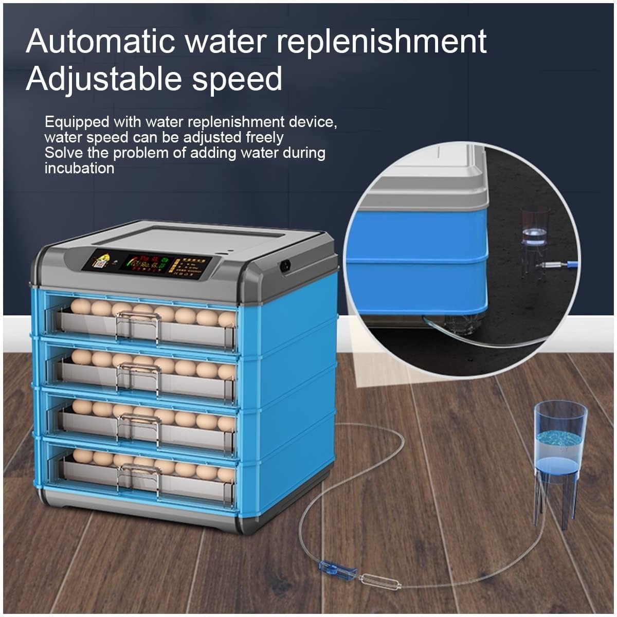 Incubadora digital de huevos con volteador automático y control de temperatura para incubación de aves de corral, perfecta para granjas domésticas y pollos en el patio trasero