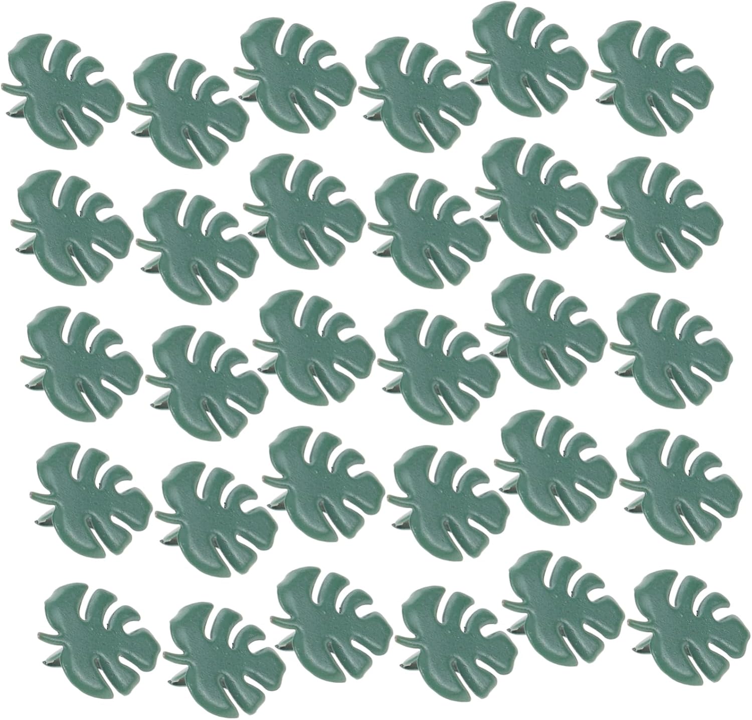 NUOBESTY 50Pcs Leaf Shaped Metal Brads for Scrapbooking and Paper Crafts Colorful DIY Fasteners for Boys and Girls Handicrafts for Arts and Crafts Projects