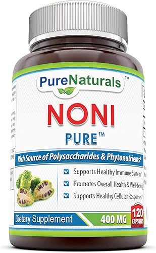 Pure Naturals Noni - 400mg Cápsulas - 120 Cápsulas