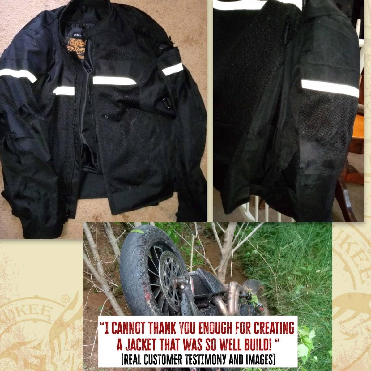 Milwaukee Leather MPM1793 Black Armored Mesh Motorcycle Jacket for Men - All Season Biker Jacket - Image 6