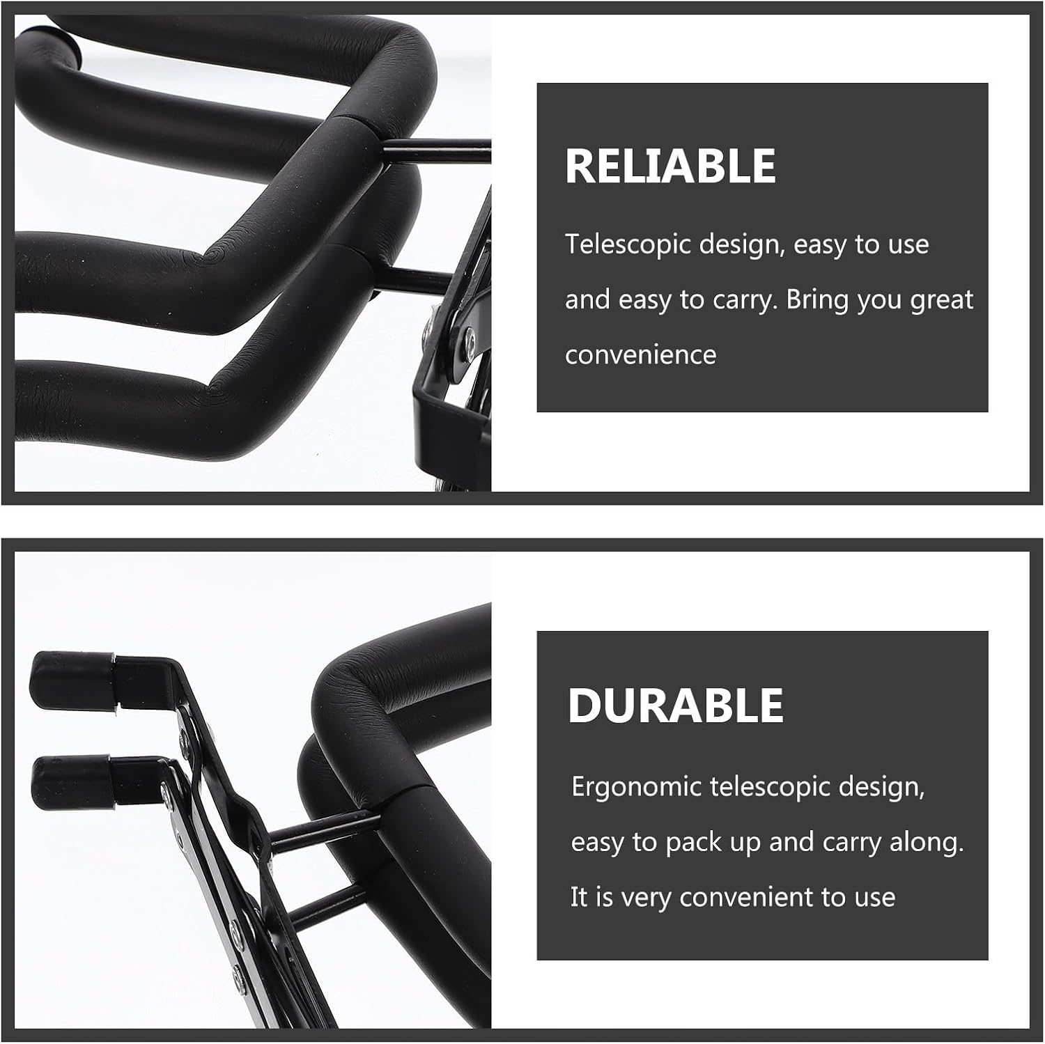 Telescopic Guitar Support Stand Black Iron for Display and Storage image 3