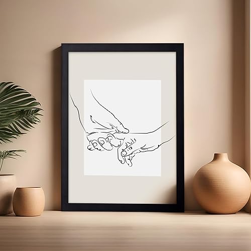 Miniatura 621 de Poster Master Póster de peonías – Estampado de flores retro – Ilustración floral – Ilustración en blanco y negro – Diseño de línea y abstracto –