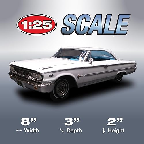 Vista 163 de AMT Round 2 1967 Ford Mustang GT Fastback Kit de modelos a escala 1:25, cromo (AMT1241)