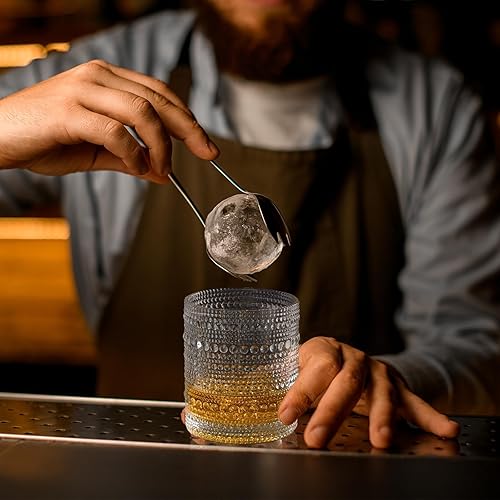 Miniatura 7 de Hobnail - Juego de 8 vasos de vidrio de 12 onzas y vasos de cóctel de 10 onzas, vasos de agua, cristalería de cocina, vasos vintage para whisky,