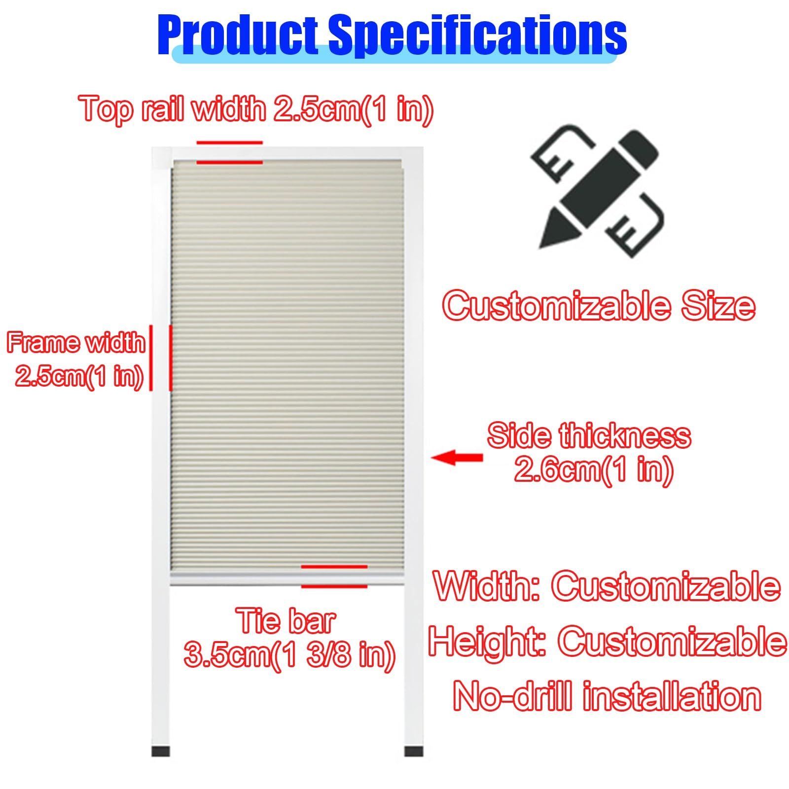 Porte Coulissante, Porte Pliante Accordéon Porte Séparation Alvéolée Meuble À Chaussures/penderie, Porte Coulissante Abattante - sans Perçage Et Personnalisable(White,100X75cm)
