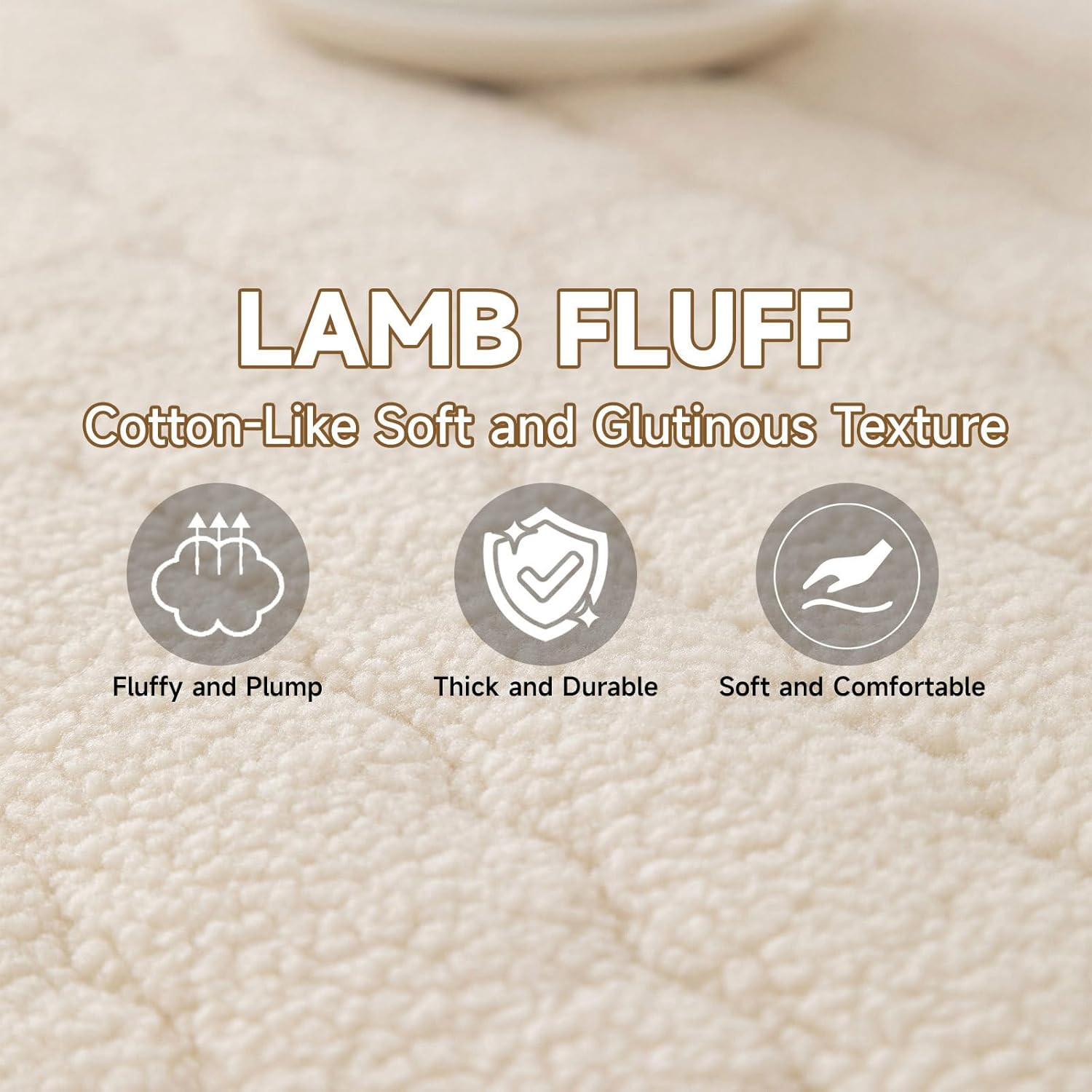 STACYPIK Modern Plush Fleece Pet Sofa Covers for Dogs Washable, Non Slip Couch Cover for 3 Cushion Couch, Pet-Friendly Cream White Furniture Protector for Living Room, Fuzzy Dogs Bed Mat-27.6x70.9IN