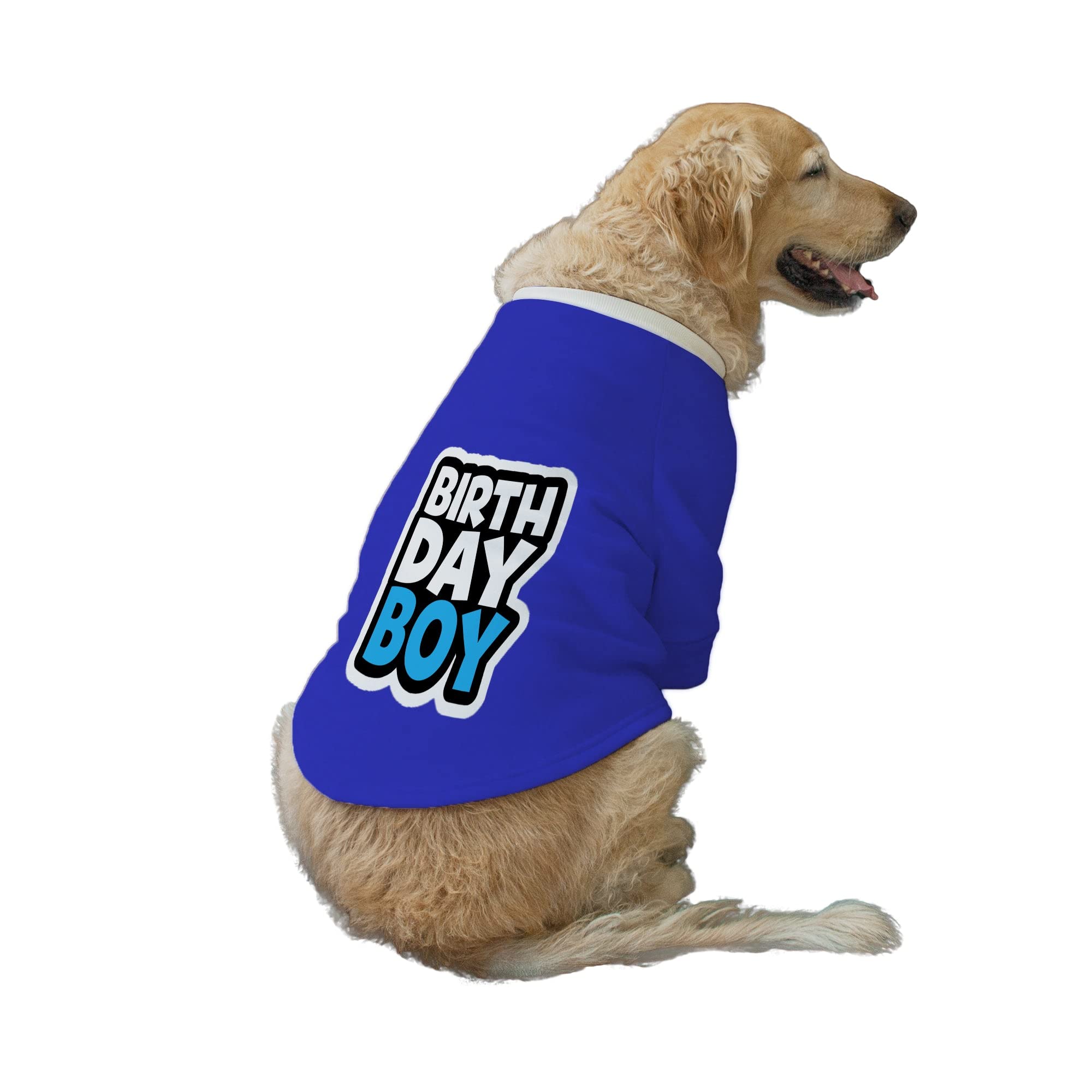 Ruse Birthday Boy-2" Printed Round Neck Full Sleeves Technical Dog Jacket/Coat for Dog Clothes Winter Apparel Gift for Dogs/Royal/XXL (B09Q8HRDTS) Amazon Price History, Amazon Price Tracker