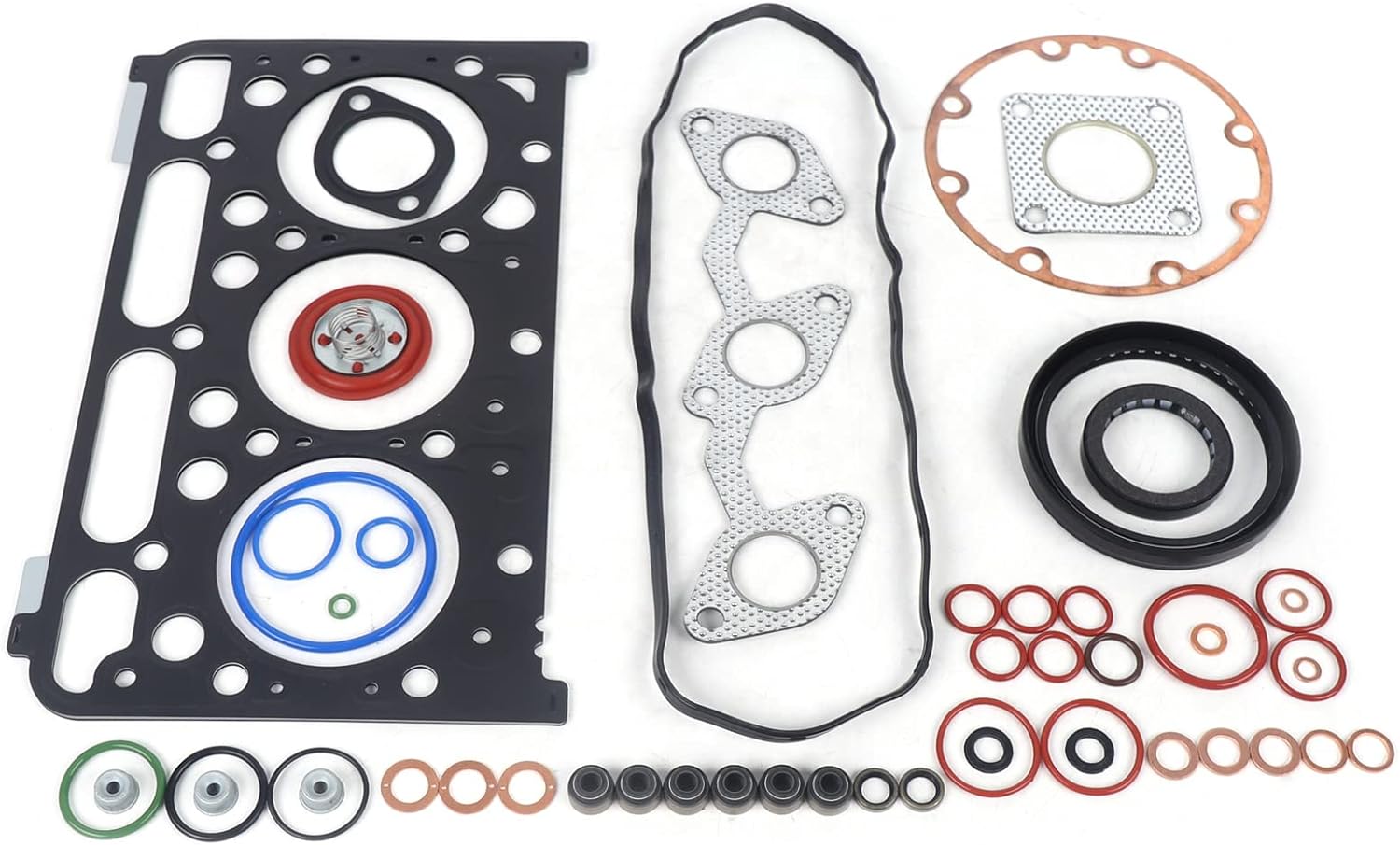 Cylinder Head Assembly for Kubota Tractor L2900 L3000 L3130 L3400 w/D1503 Engine,Cylinder Head Kit w/Gaskets & Seals Replaces 1A013-03043 16487-03045 1A013-03044