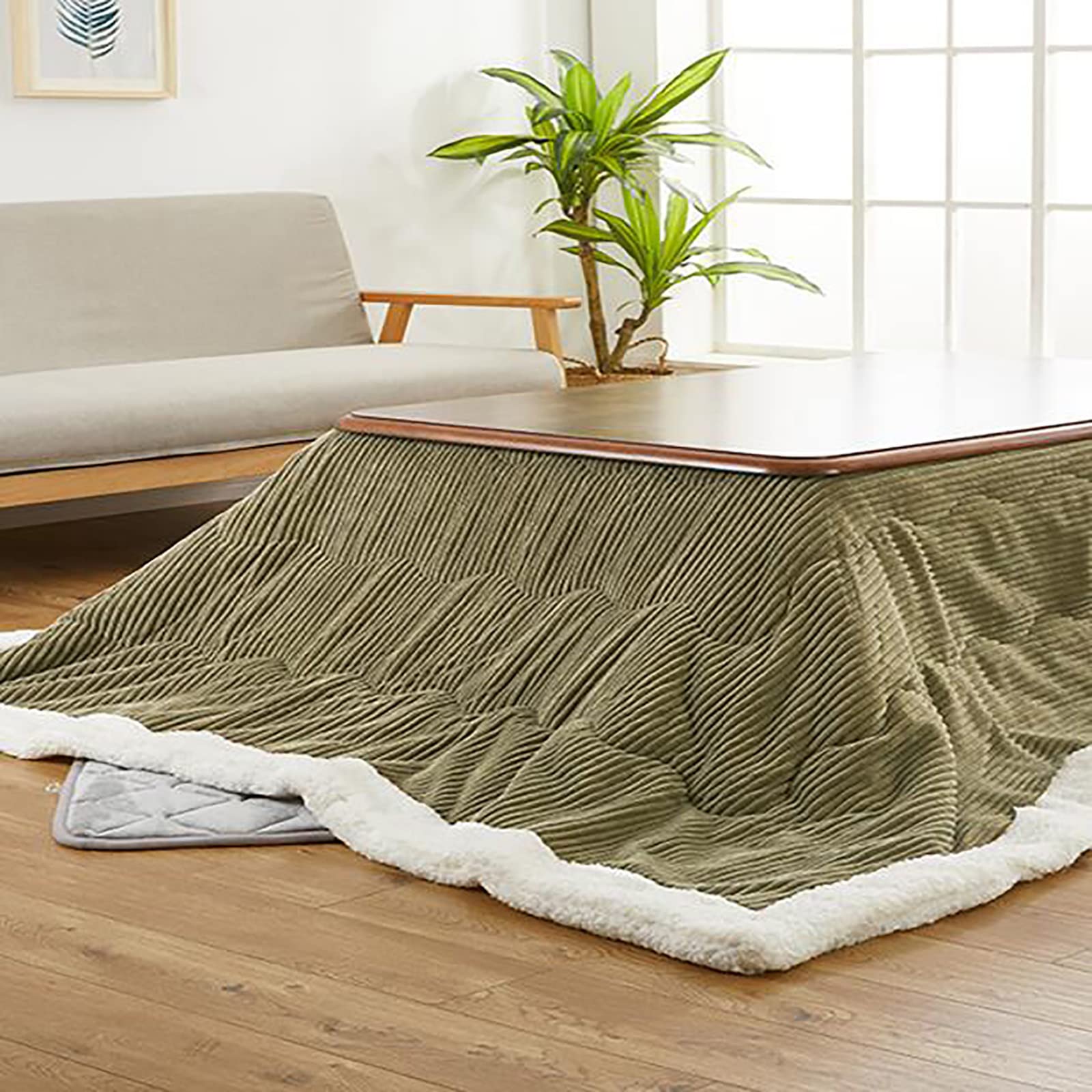 Amazon.com: SUZEPER Japanese Kotatsu Table Set,Wood Folding Table